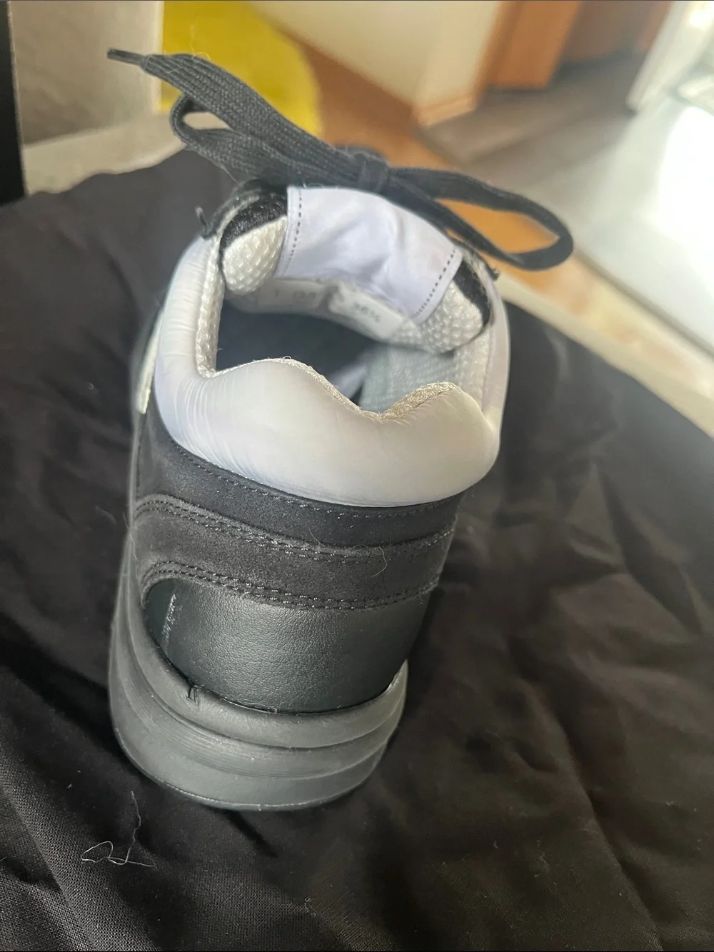 CHANEL Black Mesh and Leather Men's Sneakers